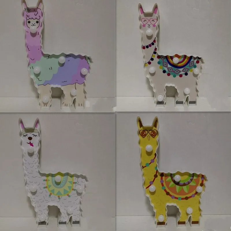 Llama Decor Toys for Kids Wall Decoration Night Lamp for Pregnant Woman, Kids, Baby Shower, Nursery, Battery Operated Nightlight night lamp for bedroom wall