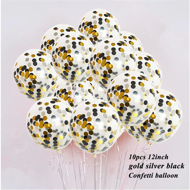 gold 2 dot confetti 10 шт., Звездный конфетти, воздушные шары,, рождественские вечерние украшения, украшения для дома, счастливый год,, Декор, дерево - Цвет: gold 2 dot confetti