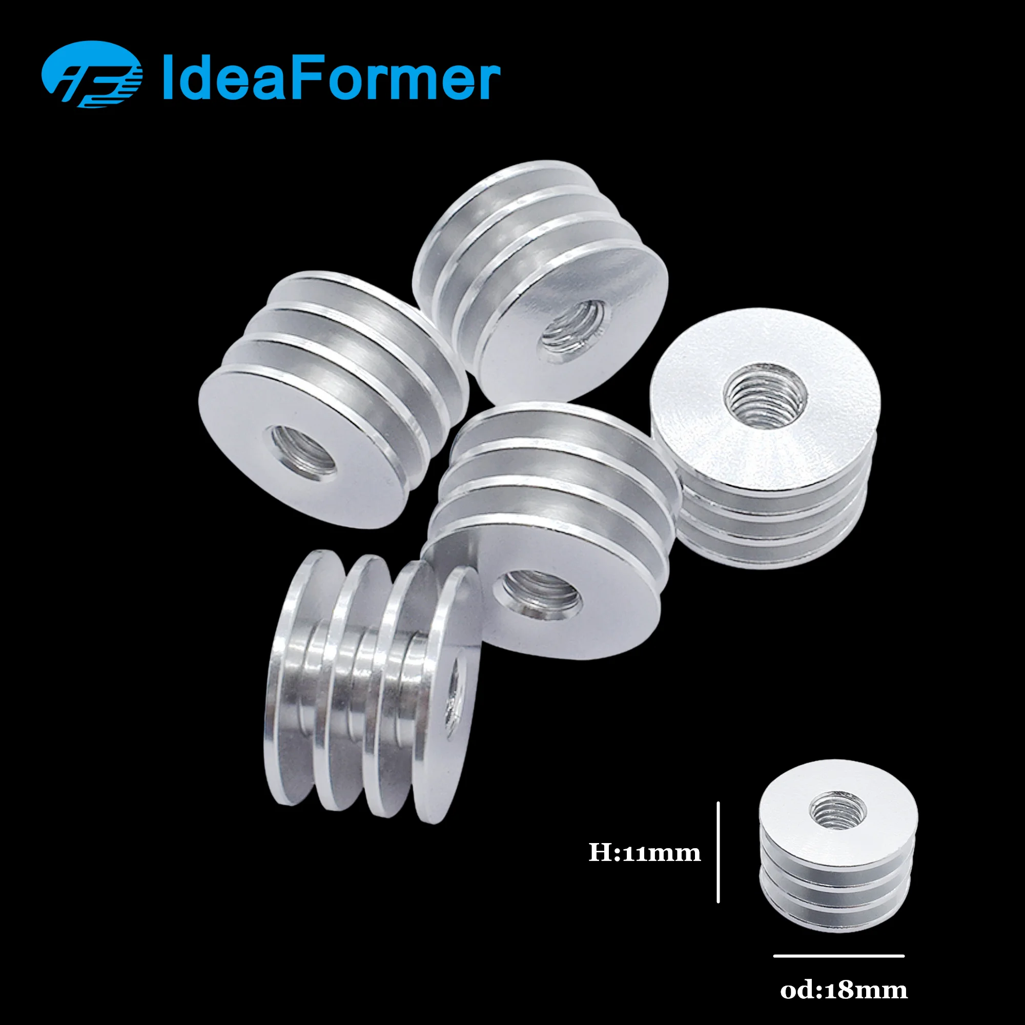 Алюминиевый мини Радиатор M6 Thread 1/2 шт. DIY Hotend для 3d экструдера Reprap J head детали 3D