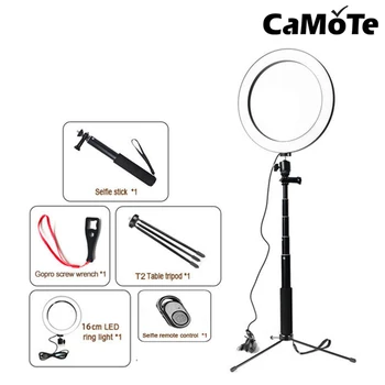 

10.2"/26CM LED RingLight With Cell Phone Holder & Tripod Stand for Live Stream/Makeup YouTube Video/Photography Camera Photo