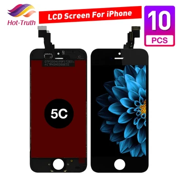 

10 Pcs/ Lot LCD Screen For iPhone 5C A1456, A1507, A1516, A1529, A1532 replacement Digitizer Assembly AAA++++ Quality Display