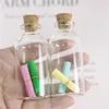 24PC Mini Transparent Glass Cork Bottles Crafts Vials Clear Glass Empty Wishing Bottles 4ml 10ml 100ml Jars Containers Diy Vials 3