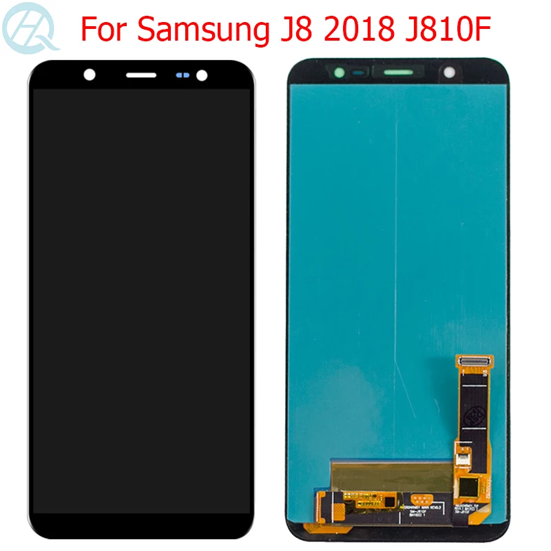 Original J800f Amoled For Samsung Galaxy J8 2018 Lcd Display With Frame ...