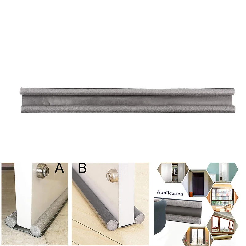 

Door Bottom Sealing Strip Under Door Stopper Draft Guard Strips Sound Proof Reduce Noise Weather Strip