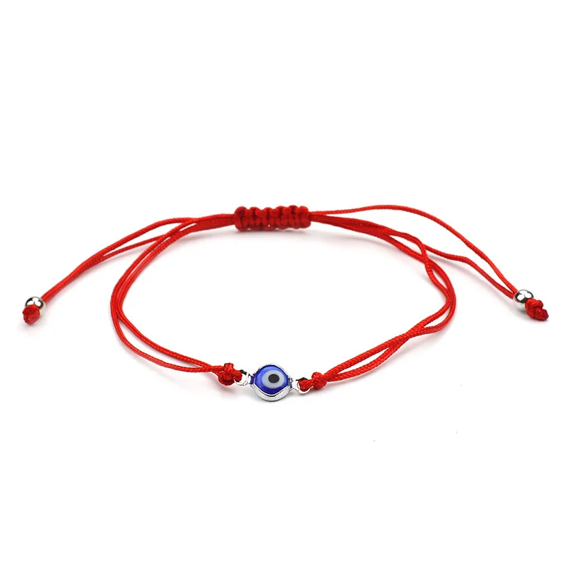 Lucky Eye Turkish Evil Eye Bracelets For Women Men Handmade Braided Rope Chain Red Bracelet Female EY1404 bracelet jewelry