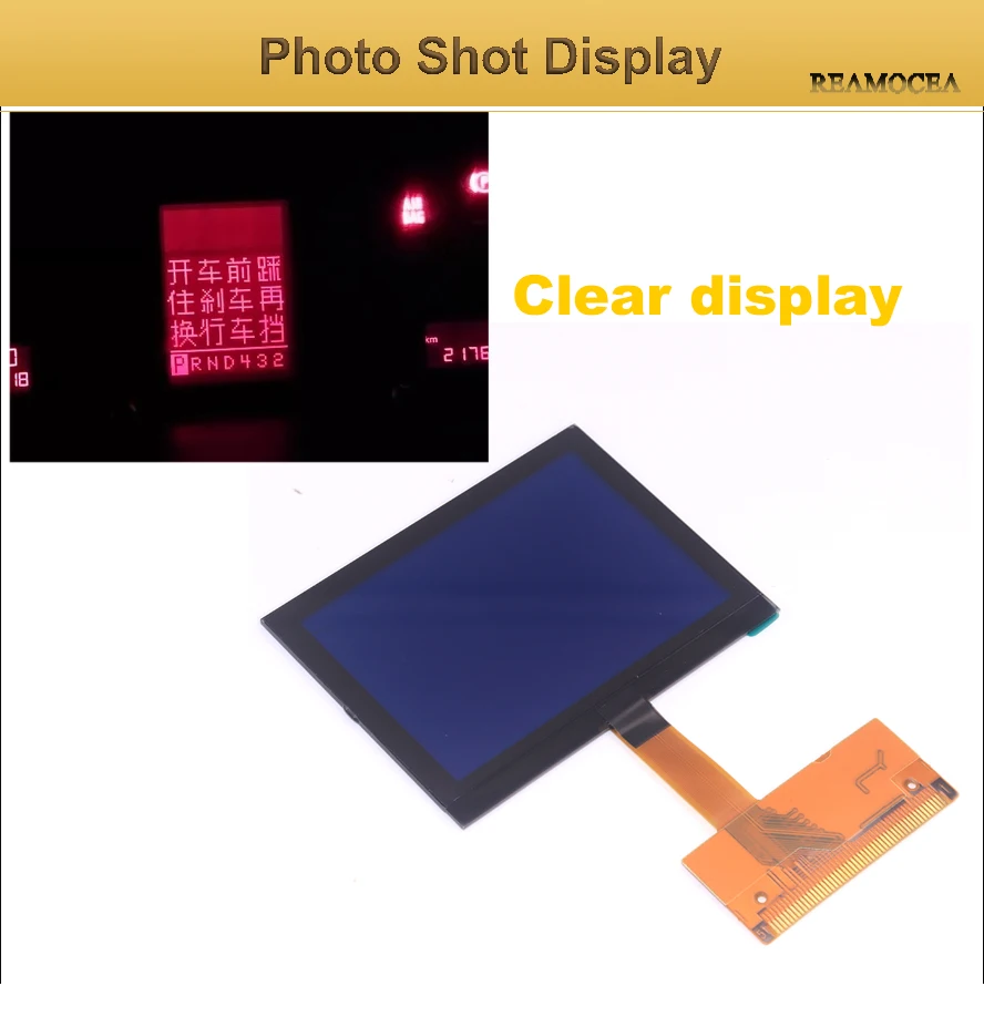 Reamocea Fit For Audi A3 A6 C5 TT 8N S6 C5 4B Series 2001-2003 LCD Dash Dashboard Repair Replacement VDO LCD Display Screen (10)