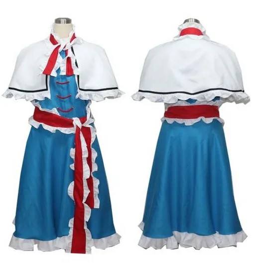 Игра Touhou Project Алиса Маргатройд Косплэй костюм fullset наряд на Хэллоуин Карнавальный