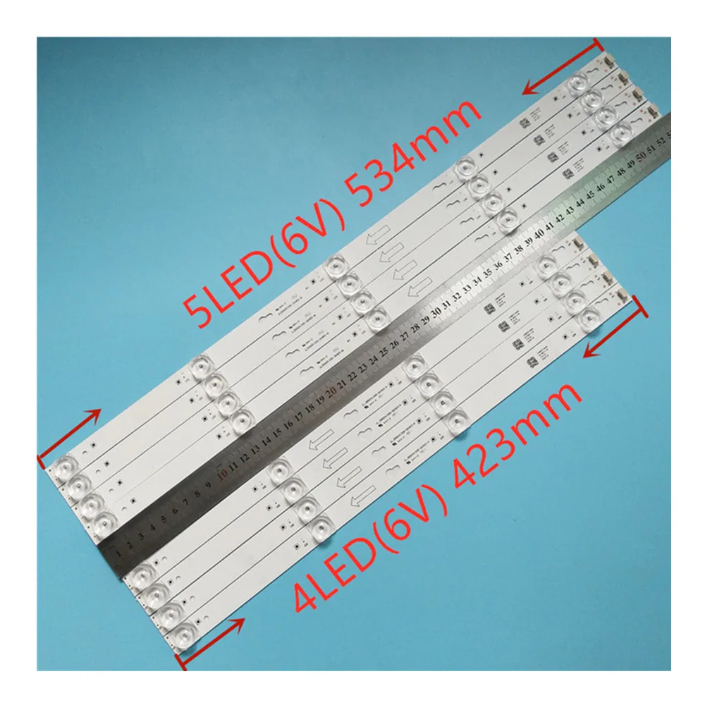 

Новый комплект 8 шт. полосы светодиодный Подсветка для L55P2-UDN TOT-55D2900 JL.D55051330-004ES-M JL.D55041330-004ES-M B55A658U 55U6700C 55D2900