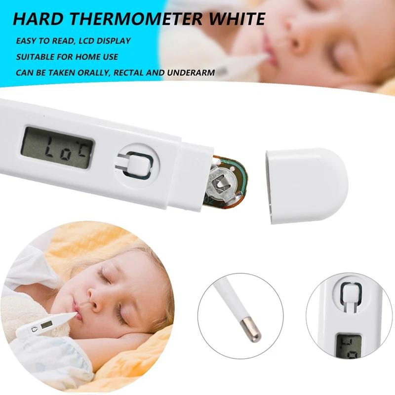

1PC Baby's Exclusive Electronic LCD Digital Display Thermometer Oral Environmentally Friendly Material Thermometer New in 2020