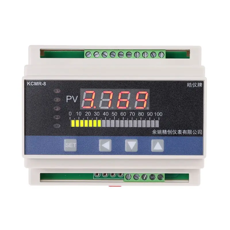 4-20mA DC input din type water liquid level pressure controller with 4 ways relay and DC24V voltage output liquid level meter 4-20mA DC input din type water liquid level pressure controller with 4 ways relay and DC24V voltage output liquid level meter