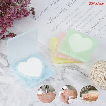 

20Sheets/box Portable Disposable Soap Paper Box Hand Washing Bath Clean Scented