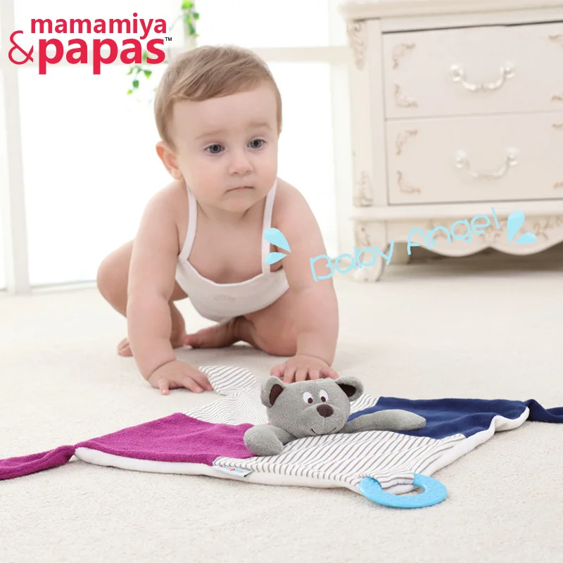 

Cute Bear Doll Appeasing Towel High Quality Infants Supplies Bibs