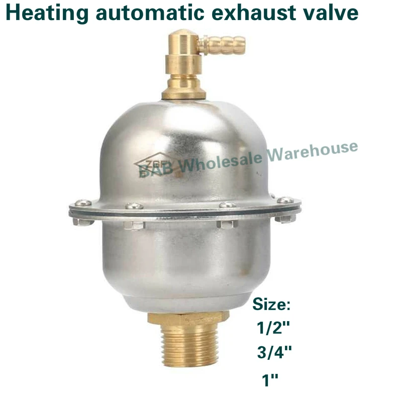 304 Stainless Steel Heating Automatic Exhaust Valve bleeder valve DN15