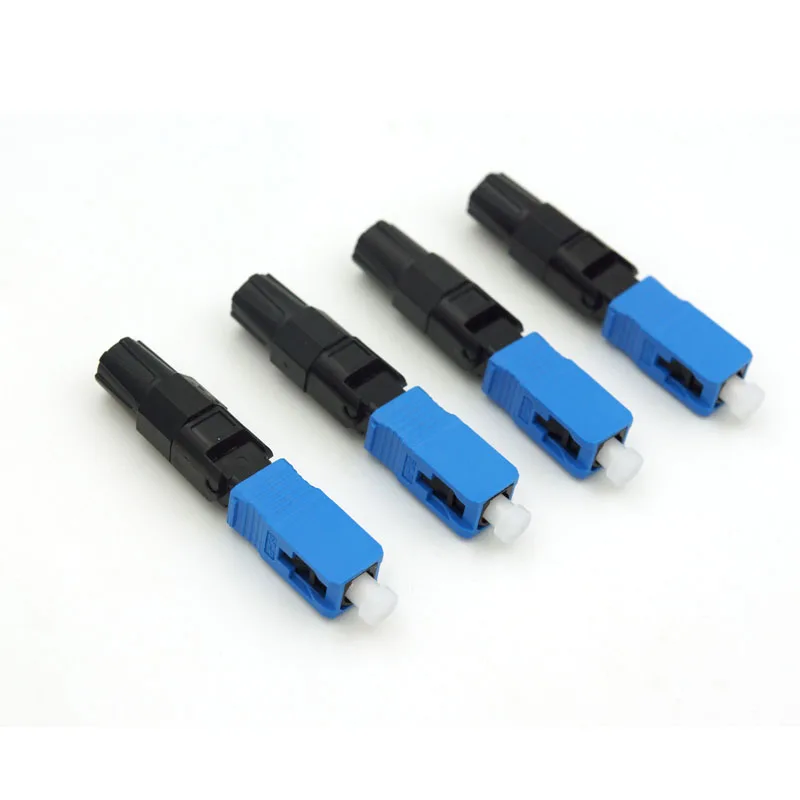 100 шт./компл. волоконно оптический SC UPC быстрый разъем FTTH одномодовый Быстрый