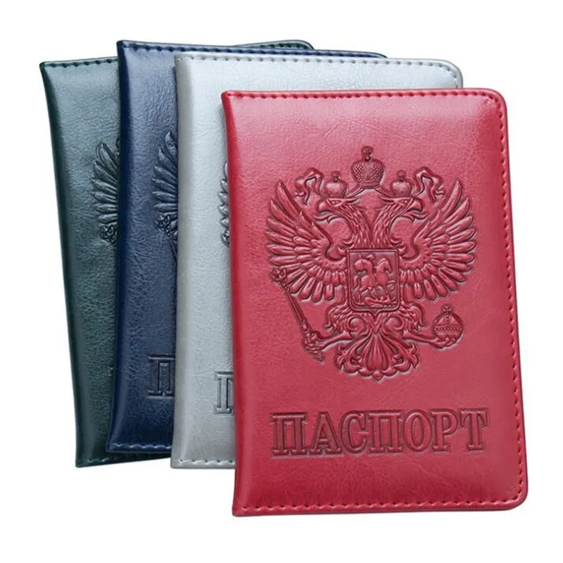 New High Quality Passport Cover for Men Women Travel Case Russia Document SIM Holders Protector | Багаж и сумки