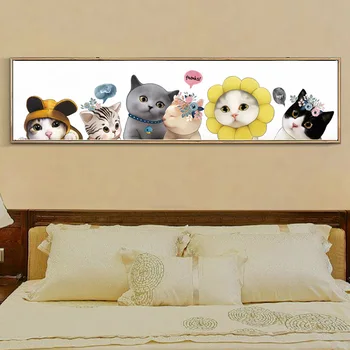 

2020New Full Diamond Painting Living Room Bedroom Adorable Pet Cartoon Animal Dot Stick-on Crystals Ceramic Tile Collage
