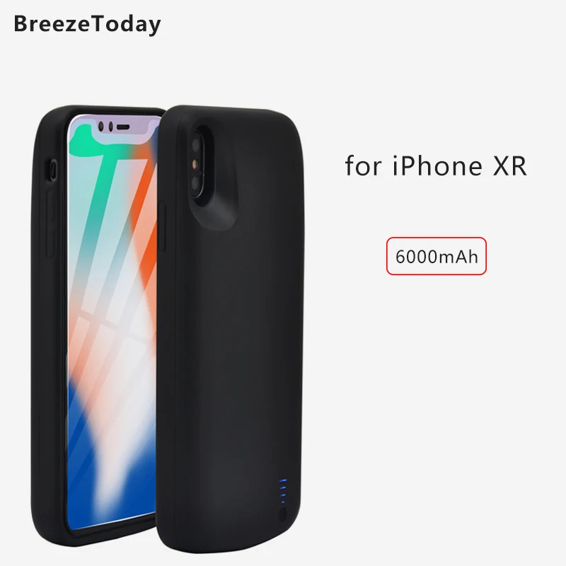 Чехол с зарядным устройством для iPhone XR XS X Max 6000 мАч|Чехлы аккумулятором| |