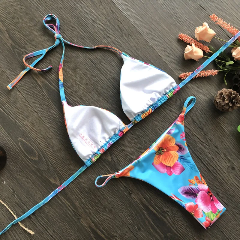 impressão de natal biquíni feminino maiô feminino mini tanga biquinis definir bather beachwear natação para maiô