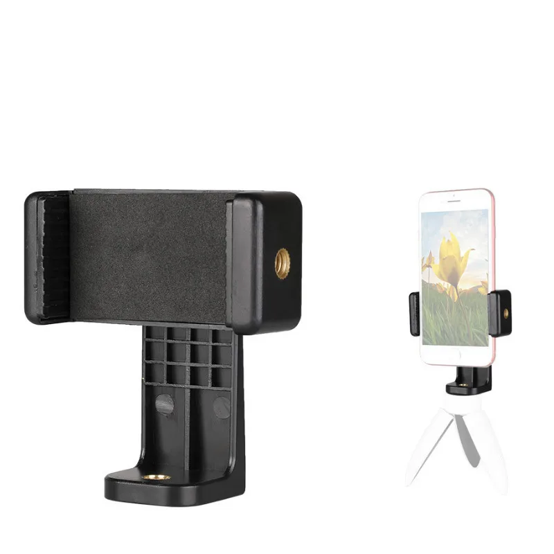 

Universal Mobile Phone Live Stand Holder 360 Degree Rotation Mini Lightweight Table Tripod Mount Adapter Kit with 1/4 Screw Hole