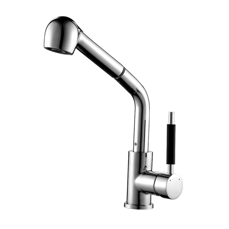 

Full Copper Subject Take Pull Kitchen Water Tap Dish Washing Basin Water Tank More Function Hot And Cold Mix Water Tap