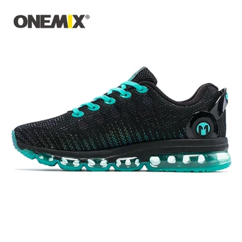 

ONEMIX Sneakers Men Running Shoes High Top Cool Reflective Vamp Air Cushion Training Sports Jogging Shoes Plus Size