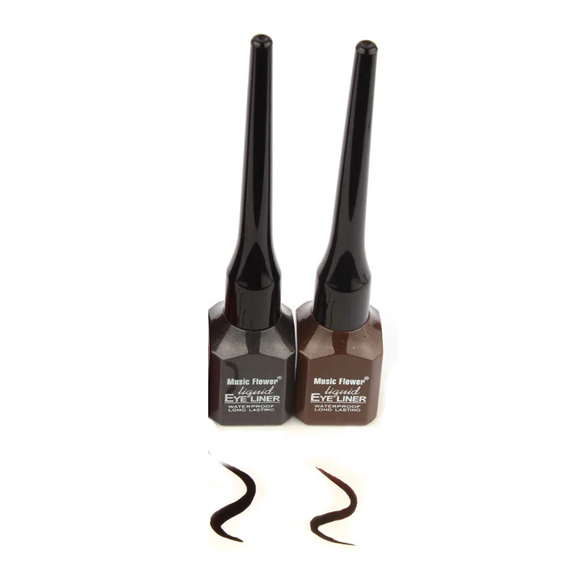 2 цвета, жидкая подводка для глаз, водостойкая, стойкая, 24 часа, гладкая подводка для глаз, черный, коричневый, контурная Ручка для глаз, гелевая подводка для глаз, блестящая