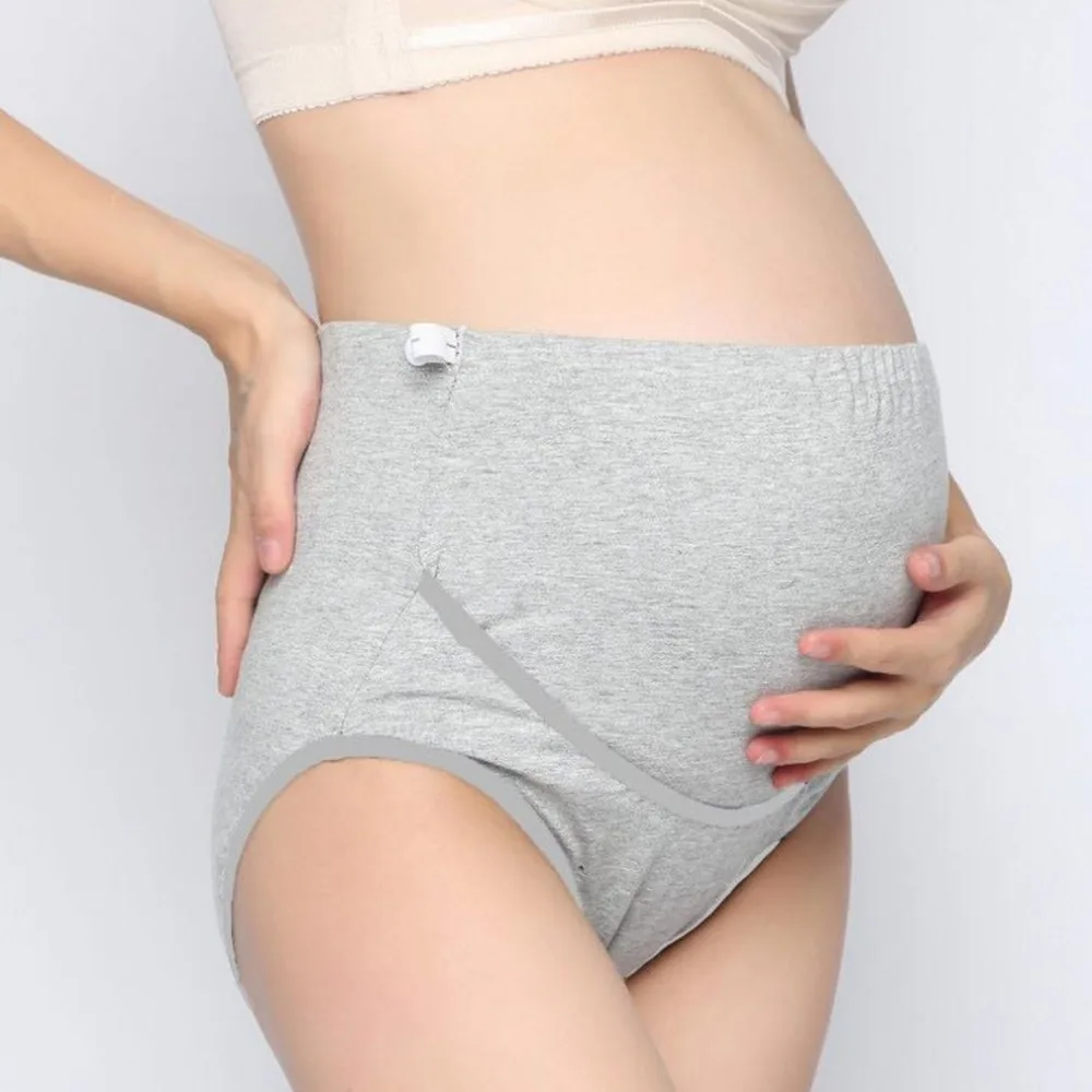 1 шт., трусы для беременных, хлопковые, регулируемые, бандажные, с высокой талией, для мам, для поддержки живота, нижнее белье, трусы для беременных, короткие штаны