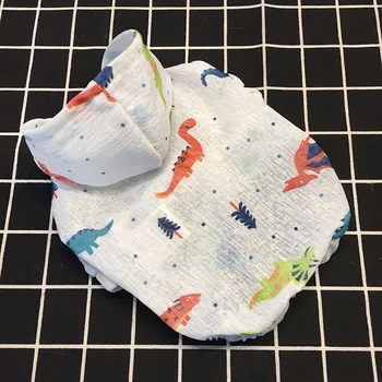 

Teddy gou fu shi Bichon Hoodie Summer-Pet Supplies Clothing Spring and Autumn Corgi Small Puppy Cat Thin