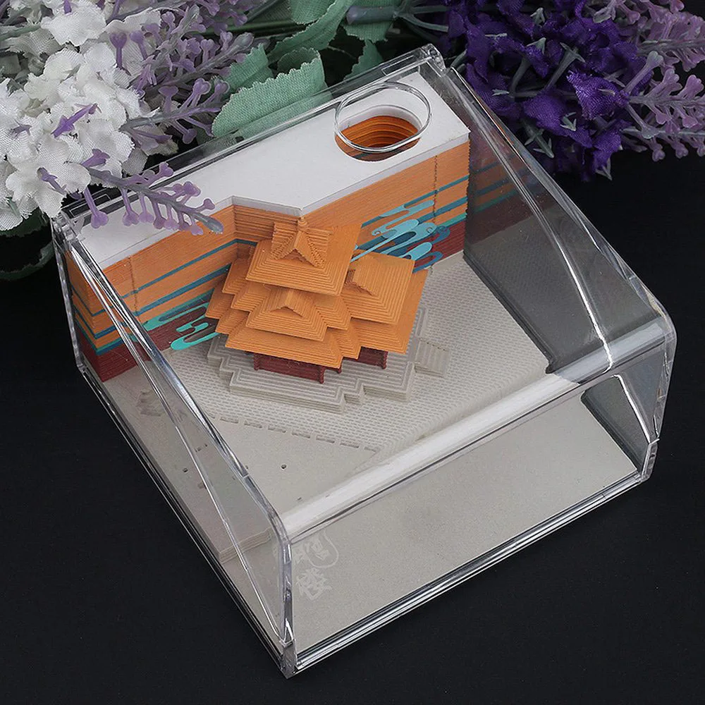 Креативный 3d тюрет Note Pad трехмерная архитектурная модель Липкие заметки бумага подарок на праздник удобный знак China Post-it