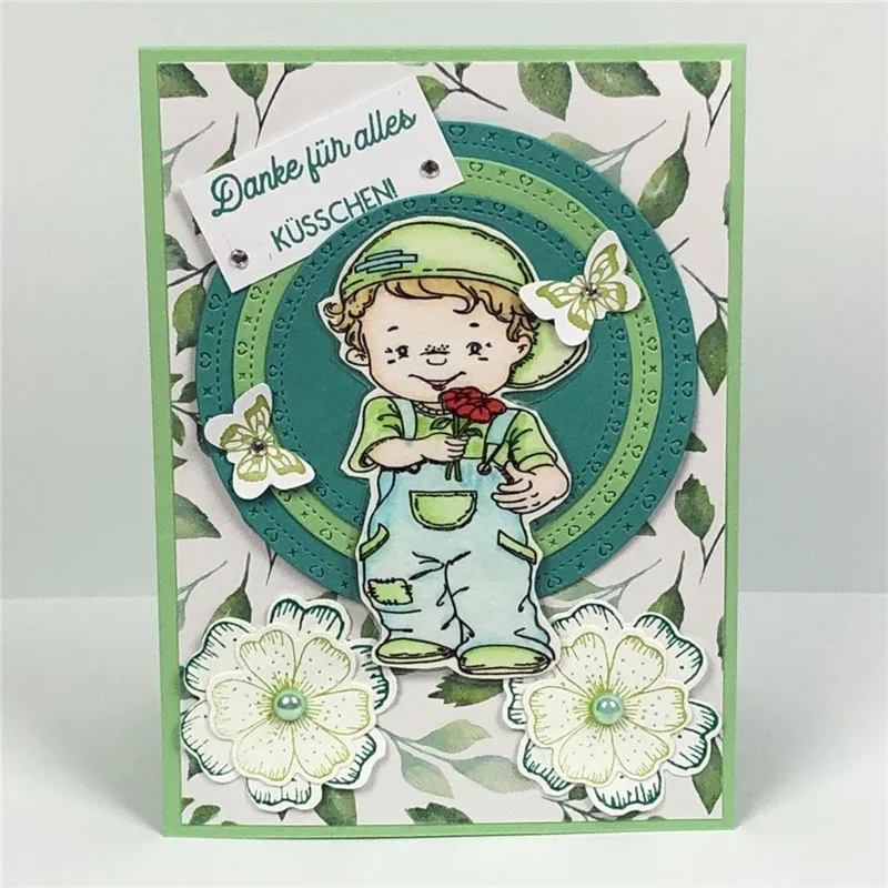 DiyArts Nested Stitched Round Frame Metal Cutting Dies DIY Etched Dies Craft Paper Card Making Scrapbooking Embossing