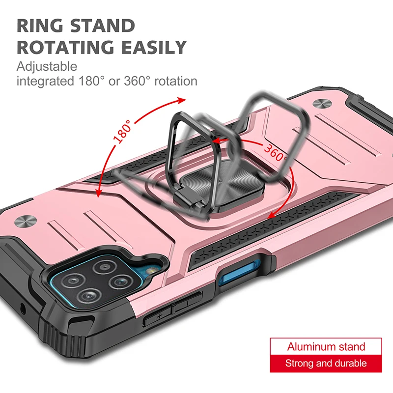 silicone case samsung Magnetic Case Cover for Samsung Galaxy A12 Case Samsung A12 Armor Shockproof Military Defender Car Holder Phone Case A 12 cute samsung cases