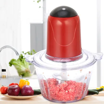 

2L Powerful Meat Grinder Spice Garlic Vegetable Chopper Multifunctional Electric Automatic Mincing Machine Household Grinder
