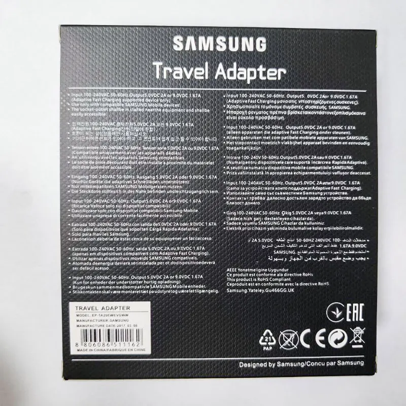 Samsung адаптивной A50 быстро Зарядное устройство USB быстрое зарядное адаптер 120 см