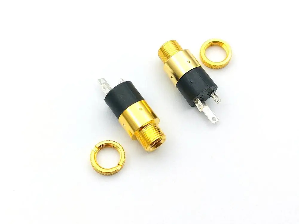 100pcs 500pcs 3 5MM socket Stereo Female Socket Jack with Screw 3 5 Audio Video Headphone Connector GOLD PLATED