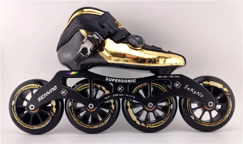Model 15 Профессиональные встроенные скоростные коньки patines для взрослых, скоростные коньки для детей, Гоночные соревнования, углеродное волокно, сапоги M7, рама, эластичное колесо - Цвет: Model 15