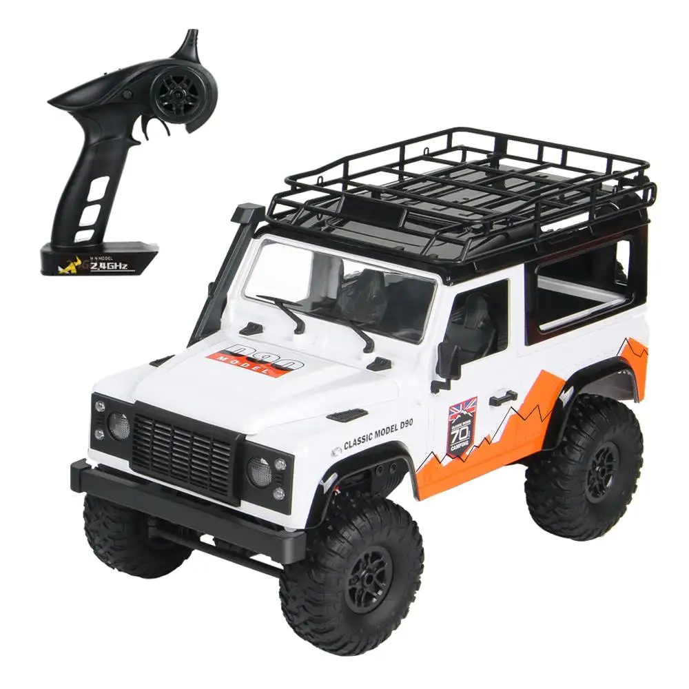MN 99 2.4Ghz RC Car 1:12 4WD RTR Crawler Radio Control Car Off-Road Car for Land Rover Vehicle Model Two Battery Toys for Kids