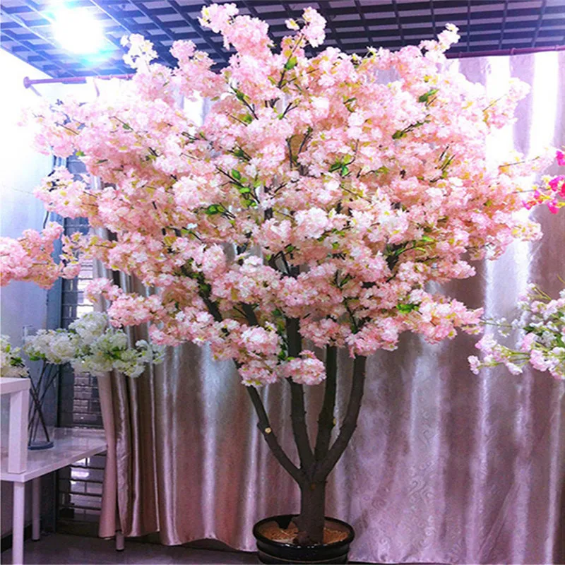 Silk Cherry Blossom Simulation Fake Flower Bouquet Artificial Cherry