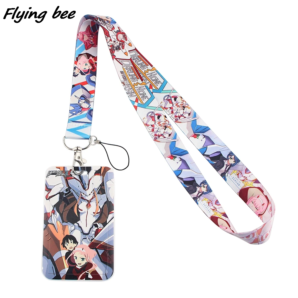 Flyingbee X1351 Anime Cool Cartoon Card Holder ID Holder Bus Card Holder Staff Card With Lanyard