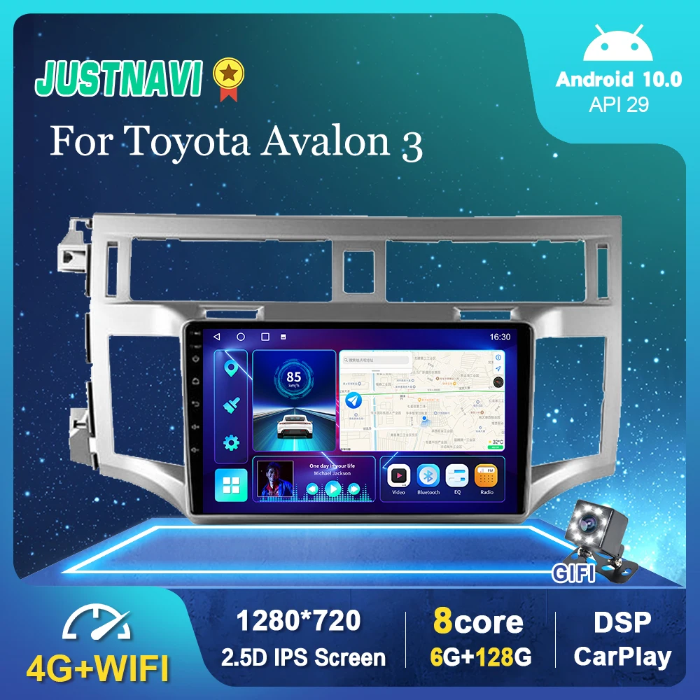 Автомобильный радиоприемник Carplay для Toyota Avalon 3 2005-2010 Android 10 0 стерео Мультимедийный