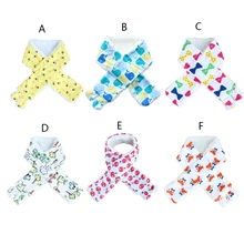 Зимний детский шарф, теплый кашемировый шарф с милым принтом для мальчиков и девочек, Детский Повседневный Шарф