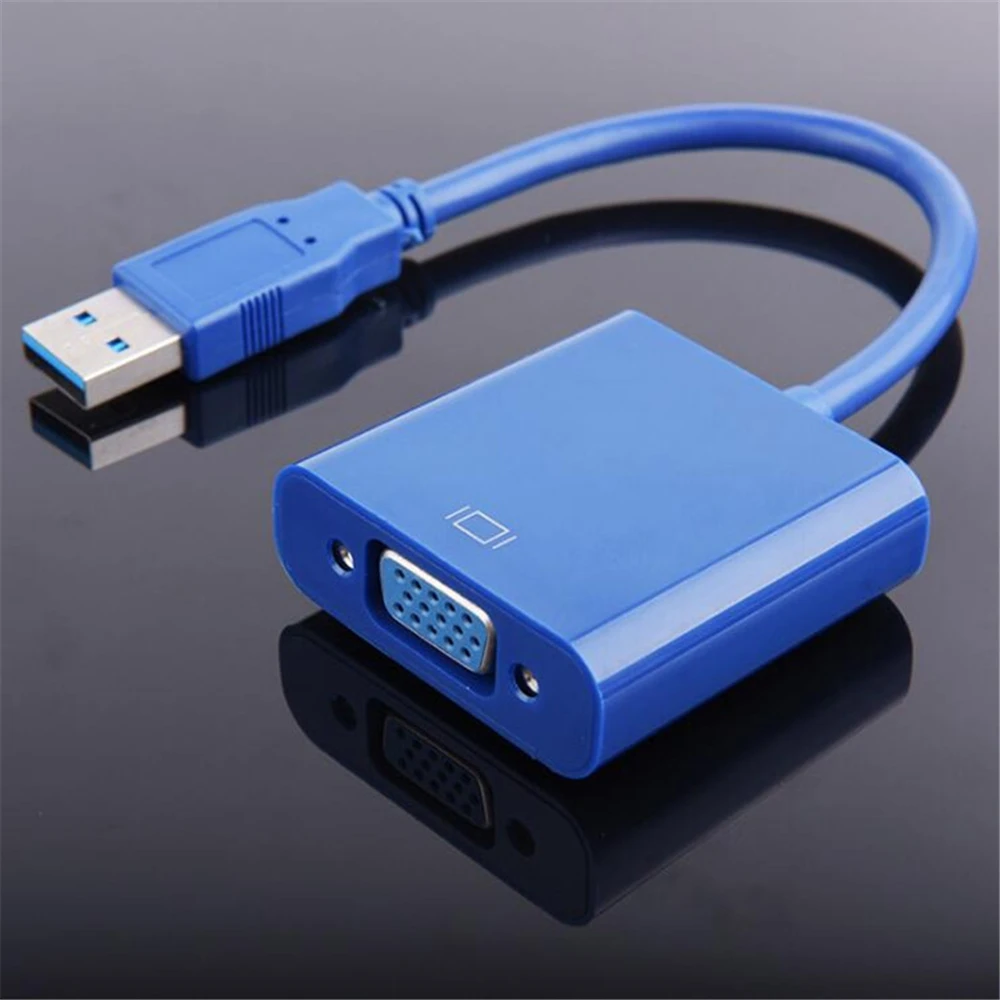 Мульти-дисплей адаптер USB 3,0 к VGA конвертер внешняя видео Графическая карта для ноутбука DVD плеер планшеты с приводной удлинитель