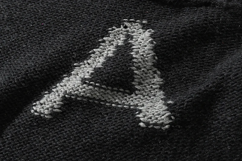 Черный негабаритный разрушенный свитер с дырками, Мужской Ретро пуловер Харадзюку, свитер для мужчин и женщин, уличная мода, топы с длинными рукавами