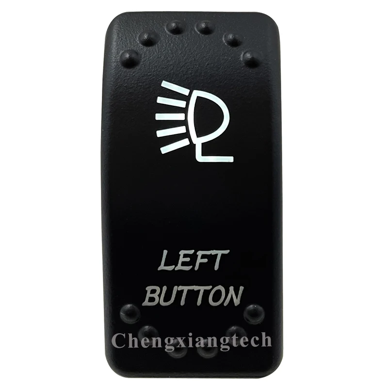 12v/24v Waterproof IP66 Car Boat White Led 3 Pin SPST On Off LEFT BUTTON Rocker Switch Replace for Carling ARB STYLE | Автомобили и