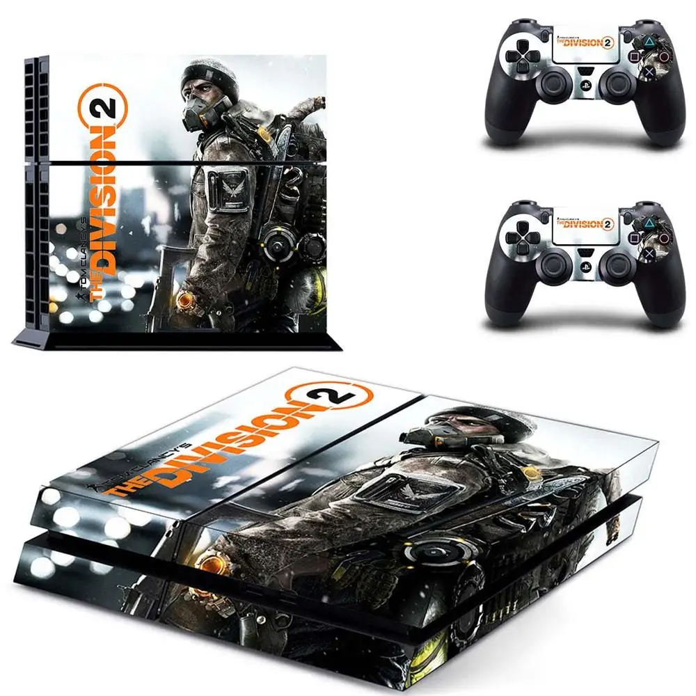 PS 4 наклейка s Tom Clancy's The Division 2 PS4 наклейка Play station 4 Skin Pegatinas для консоли playstation 4 и 2 контроллера