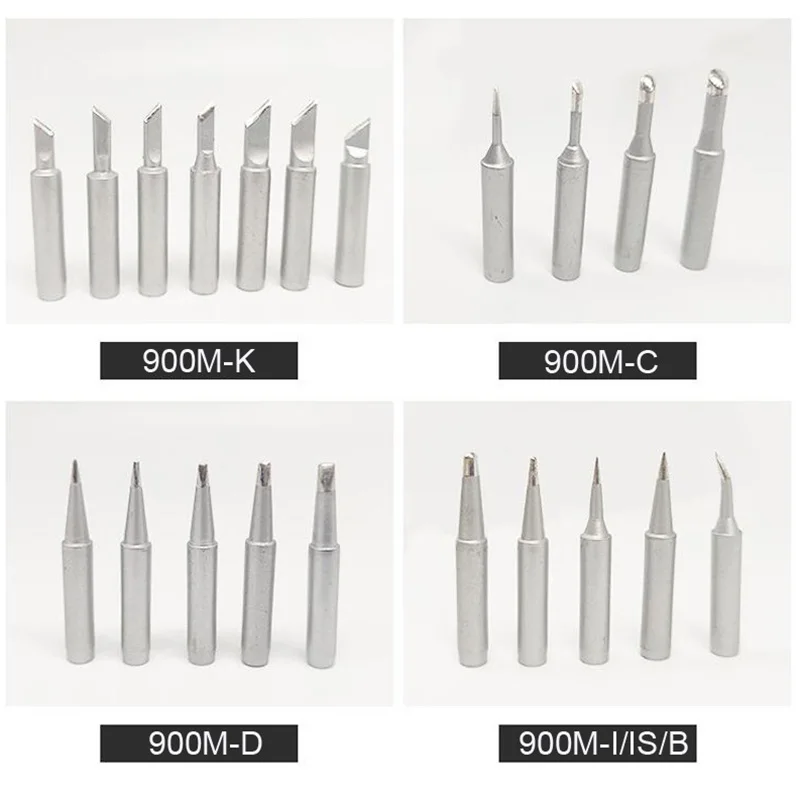 5 шт. матовые бессвинцовые наконечники паяльника 900M T I B K 3C 2.4D для Hakko Eruntop 936 8586