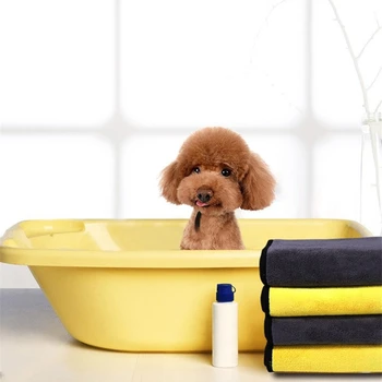 

1Pcs Absorbent Pet Towel Dog Cat Puppy Microfiber Strong Absorbing Water Bath Goods for Pets Towel Dry Hair Dog Towels S M L