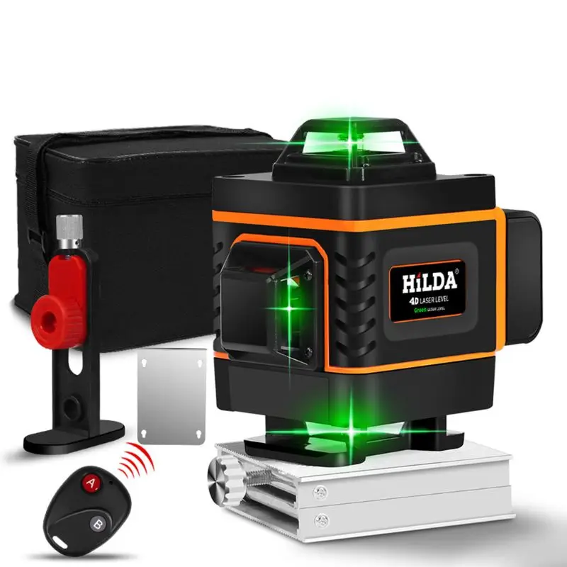 

1Set 16 Lines 4D Infrared Ray Level Self-Leveling 360 Degree Green Light Level 2019 New