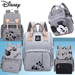 Disney – sac à langer grande capacité pour poussette, sac à dos de maternité pour maman Mickey Mouse, sac de voyage avec crochet gratuit 