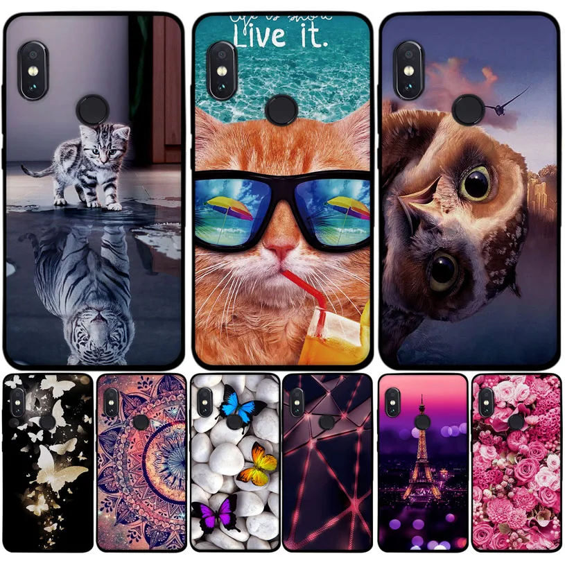

Case Cover for Xiaomi Redmi Note 5 Pro Soft Silicone TPU Cool Patterned Printed Back Cover For Xiaomi Redmi Note 5 Phone Cases