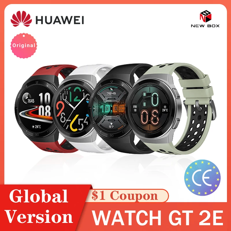 Оригинальные умные часы HUAWEI Watch GT 2e с экраном AMOLED 1 39 дюйма водонепроницаемость до